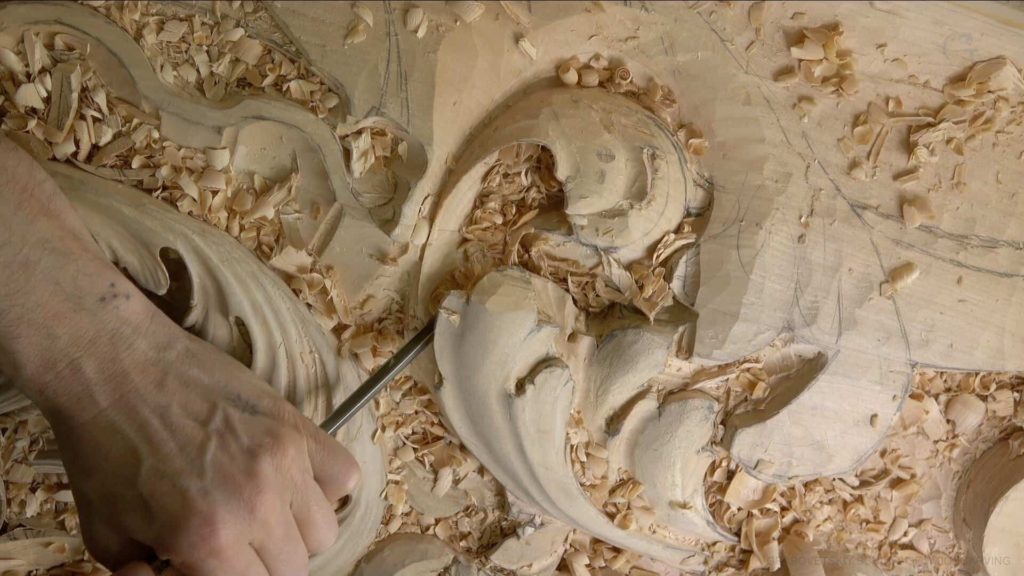 Wood Carving course Venetian inspired room