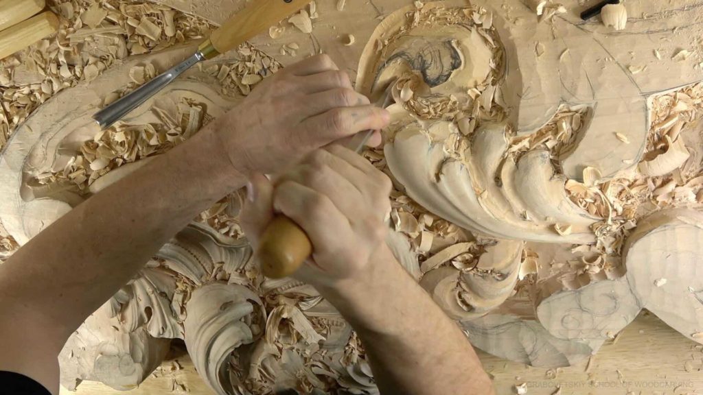 Wood Carving course Venetian inspired room