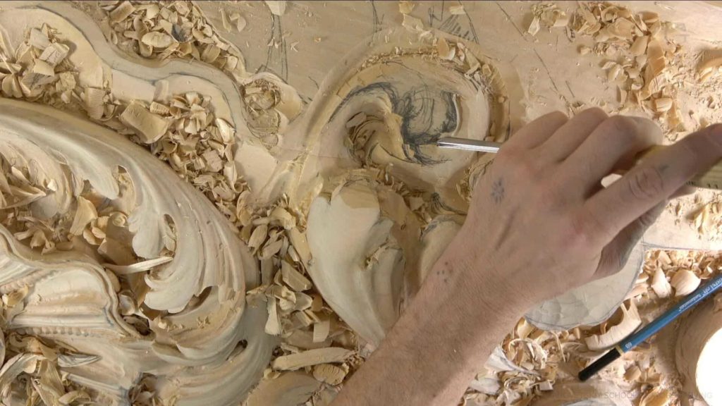Wood Carving course Venetian inspired room
