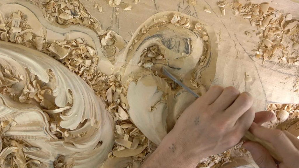 Wood Carving course Venetian inspired room