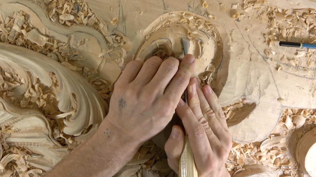 Wood Carving course Venetian inspired room