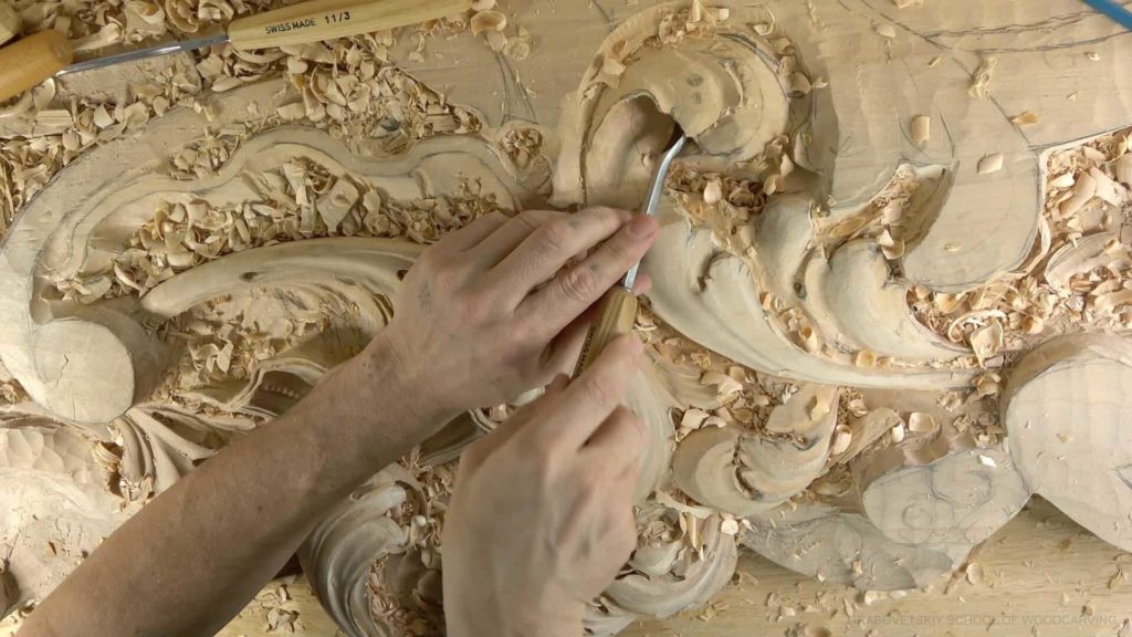 Wood Carving course Venetian inspired room