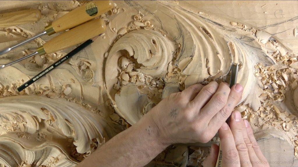 Wood Carving course Venetian inspired room