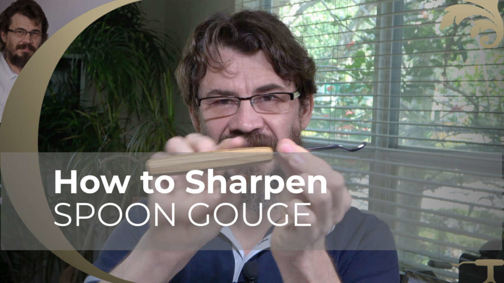 How to Sharpen SPOON GOUGE ( wood carving ) Alexander Grabovetskiy woodcarver
