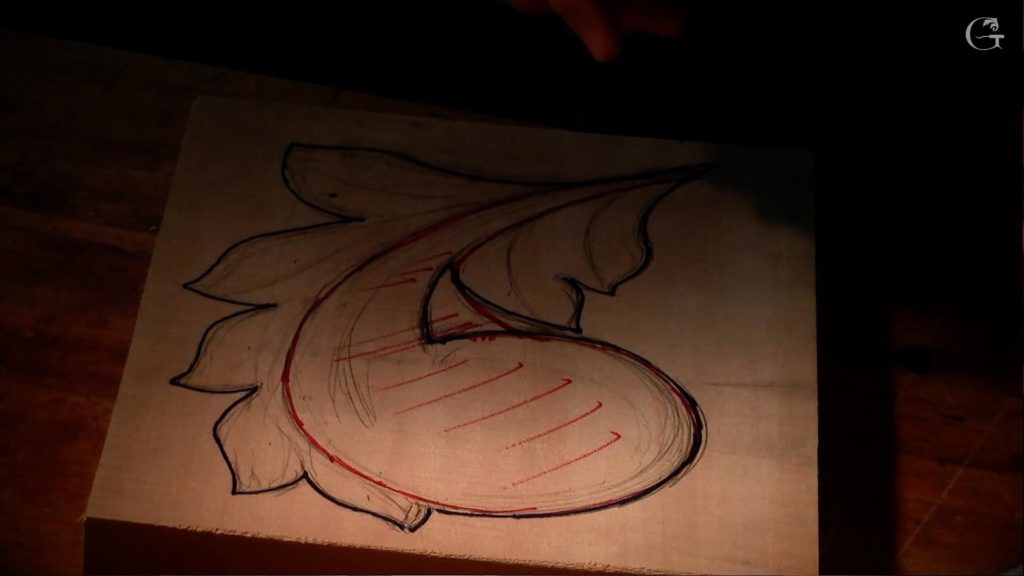 Carving Byzantine Acanthus Leaf