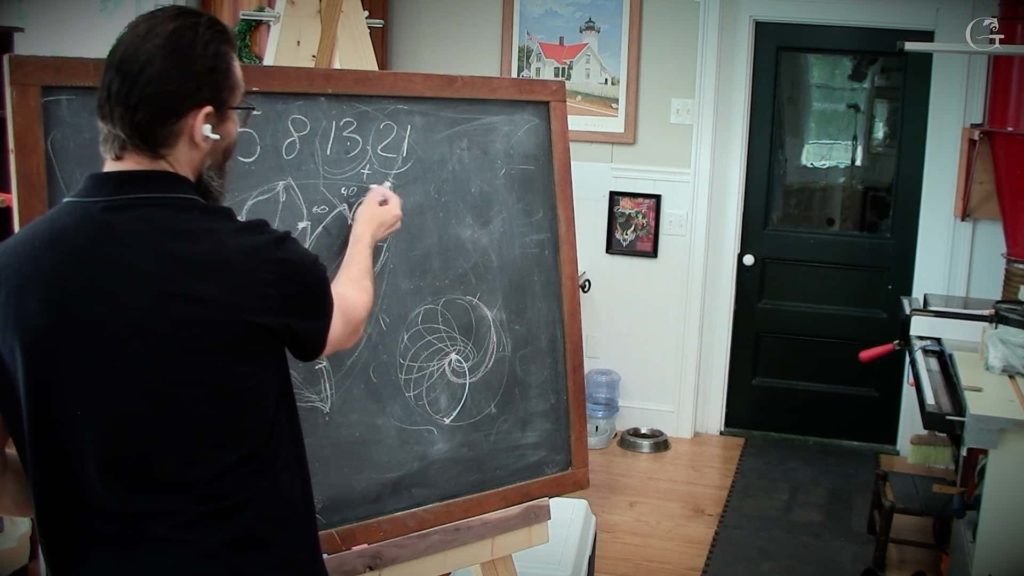 Alexander Grabovetskiy explaining the importance of woodcarving techniques for creating intricate designs, including the use of Fibonacci sequence, Dynamic Symmetry, and the Golden ratio in woodcarving design. He also discusses woodcarving safety and tools for beginners and experts, choosing the right wood for projects, and how to carve Acanthus leaves in a Baroque-inspired design. The image shows Grabovetskiy holding a woodcarving tool while standing in front of a wooden carving The picture shows Alexander Grabovetskiy explaining the importance of using design principles in woodcarving. He emphasizes the use of woodcarving techniques for creating intricate designs, including the use of Fibonacci sequence and Dynamic Symmetry. Grabovetskiy also discusses applying the Golden ratio to woodcarving design, achieving balance in woodcarving through Fibonacci sequence, and understanding divisions in woodcarving design. The picture depicts Grabovetskiy demonstrating how to carve Acanthus leaves in wood, a popular Baroque-inspired woodcarving design. He also highlights the importance of choosing the right wood for woodcarving projects and using the proper woodcarving tools for beginners and experts alike. Grabovetskiy also provides tips for woodcarving safety and precautions to take when working with sharp tools. Overall, the picture showcases Grabovetskiy's extensive knowledge and expertise in the art of woodcarving, as he shares his insights and techniques with others who are interested in this craft. The picture features Alexander Grabovetskiy explaining the importance of design principles in woodcarving. Grabovetskiy emphasizes the use of woodcarving techniques to create intricate designs. The use of Fibonacci sequence and Dynamic Symmetry are highlighted as key techniques in woodcarving. Applying the Golden ratio to woodcarving design is discussed as a method for achieving balance. Grabovetskiy explains how the Fibonacci sequence can also be used to achieve balance in woodcarving. Understanding divisions in woodcarving design is a crucial aspect of creating successful designs. The picture shows Grabovetskiy demonstrating how to carve Acanthus leaves in wood, a popular Baroque-inspired design. Choosing the right wood for woodcarving projects is important for achieving the desired result. Proper woodcarving tools are necessary for both beginners and experts. Grabovetskiy provides tips for woodcarving safety and precautions to ensure safe and successful projects. The picture showcases Grabovetskiy's extensive knowledge and expertise in the art of woodcarving. Grabovetskiy's insights and techniques can benefit those who are interested in learning more about woodcarving. The importance of intricate designs in woodcarving is highlighted in the picture. Using design principles can enhance the overall aesthetic of a woodcarving project. The Fibonacci sequence and Dynamic Symmetry are versatile techniques that can be applied to various woodcarving designs. The Golden ratio is an effective tool for achieving balance in woodcarving projects. The picture emphasizes the importance of precision and attention to detail in woodcarving. Choosing the right wood can have a significant impact on the success of a woodcarving project. Proper tools and safety precautions are necessary for successful and safe woodcarving projects. The picture demonstrates the artistry and skill required to create intricate and beautiful woodcarvings.