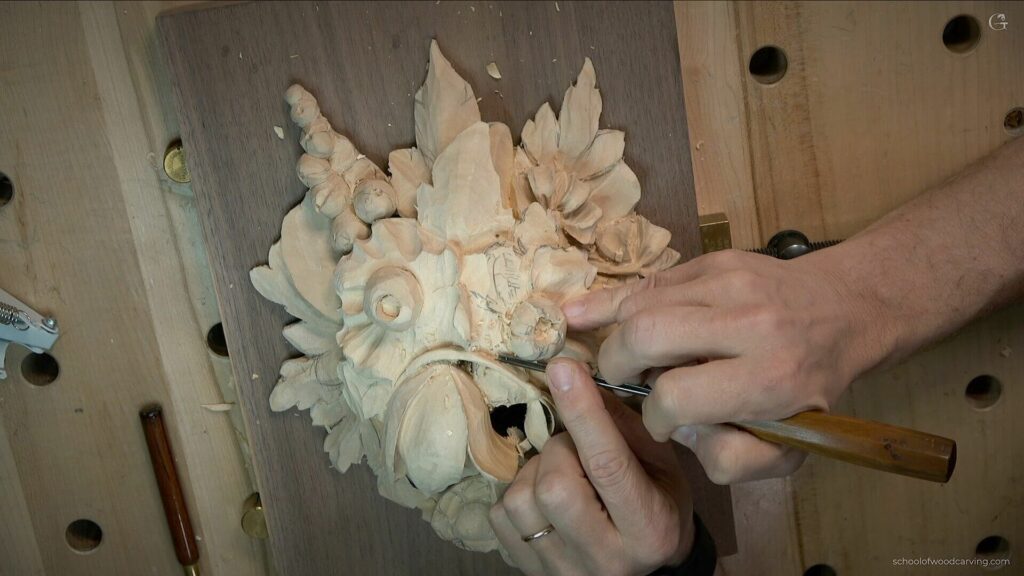 Alexander Grabovetskiy woodcarver carves and teaches about Grinling Gibbons Style. This course will take you on a journey to learn how to carve wood in the style of Grinling Gibbons. The lessons and classes in this course will teach you everything from the basics of woodworking to the intricate details of Gibbons’ style. You’ll learn the techniques and tools needed to carve this beautiful style of woodworking, as well as how to create and solder components of a carved piece. You’ll also learn how to finish your work, giving your pieces a long-lasting quality. Whether you are an experienced woodworker or just starting out, this course will be the perfect way to learn to carve wood