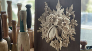 Explore the enchanting realm of Grinling Gibbons-style woodcarving with expert woodcarver Alexander Grabovetskiy in this comprehensive, in-person course held in Maine. Drawing inspiration from Gibbons' original designs and incorporating unique floral elements, this course teaches traditional woodcarving techniques using basswood, gouges, chisels, and veiners. Immerse yourself in 18 workshops, each featuring three in-depth lessons, and develop your skills to create intricate, nature-inspired woodcarvings. Enroll now and join the School of Woodcarving community to master this timeless art form under the guidance of a true expert.