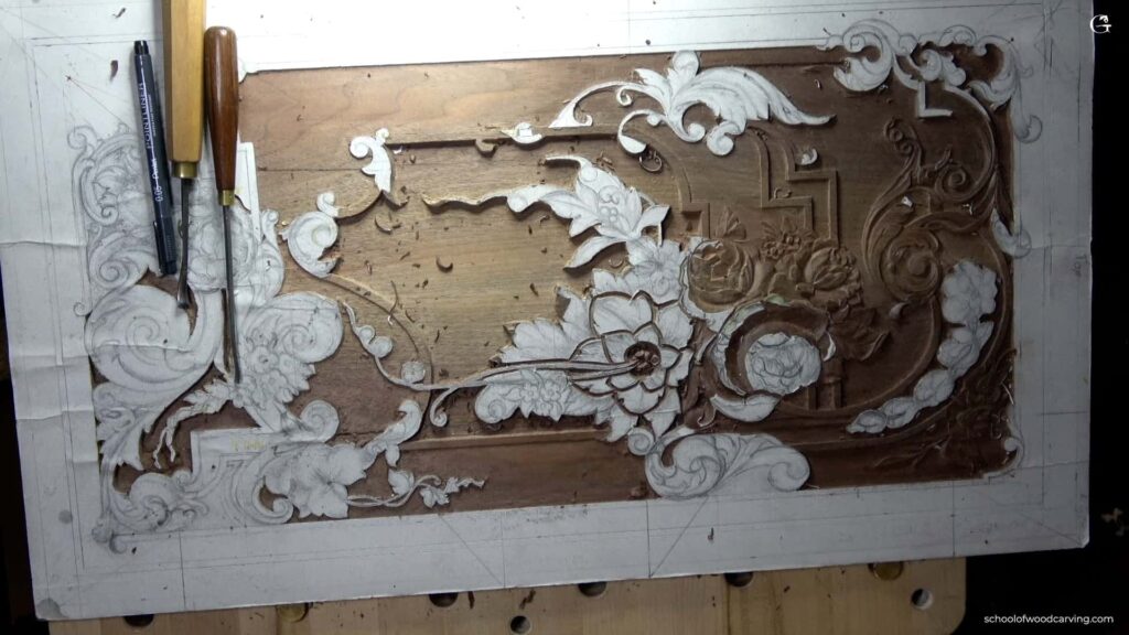 Expert artisan carving intricate designs into a piece of wood