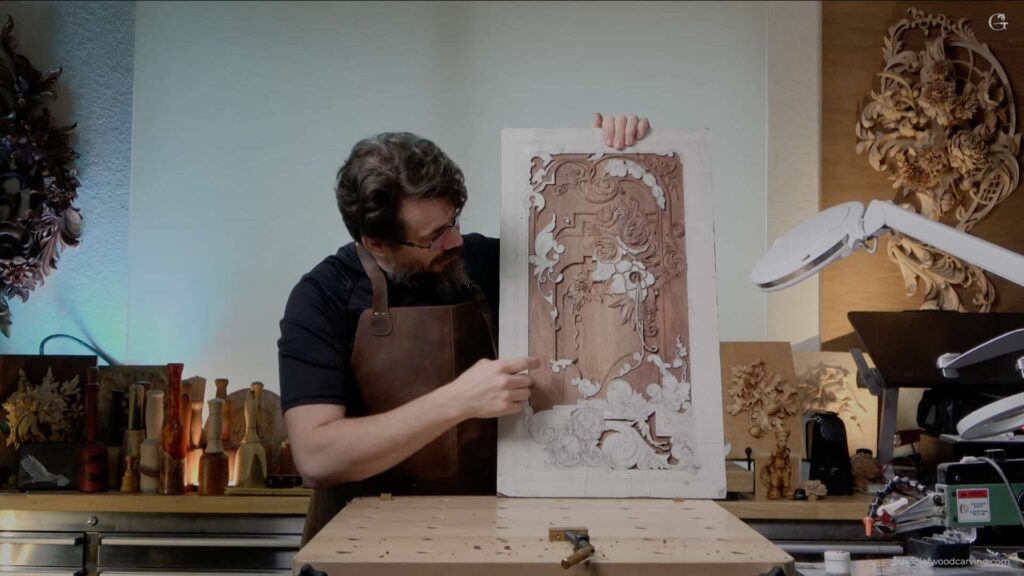 A man working on a piece of wood.